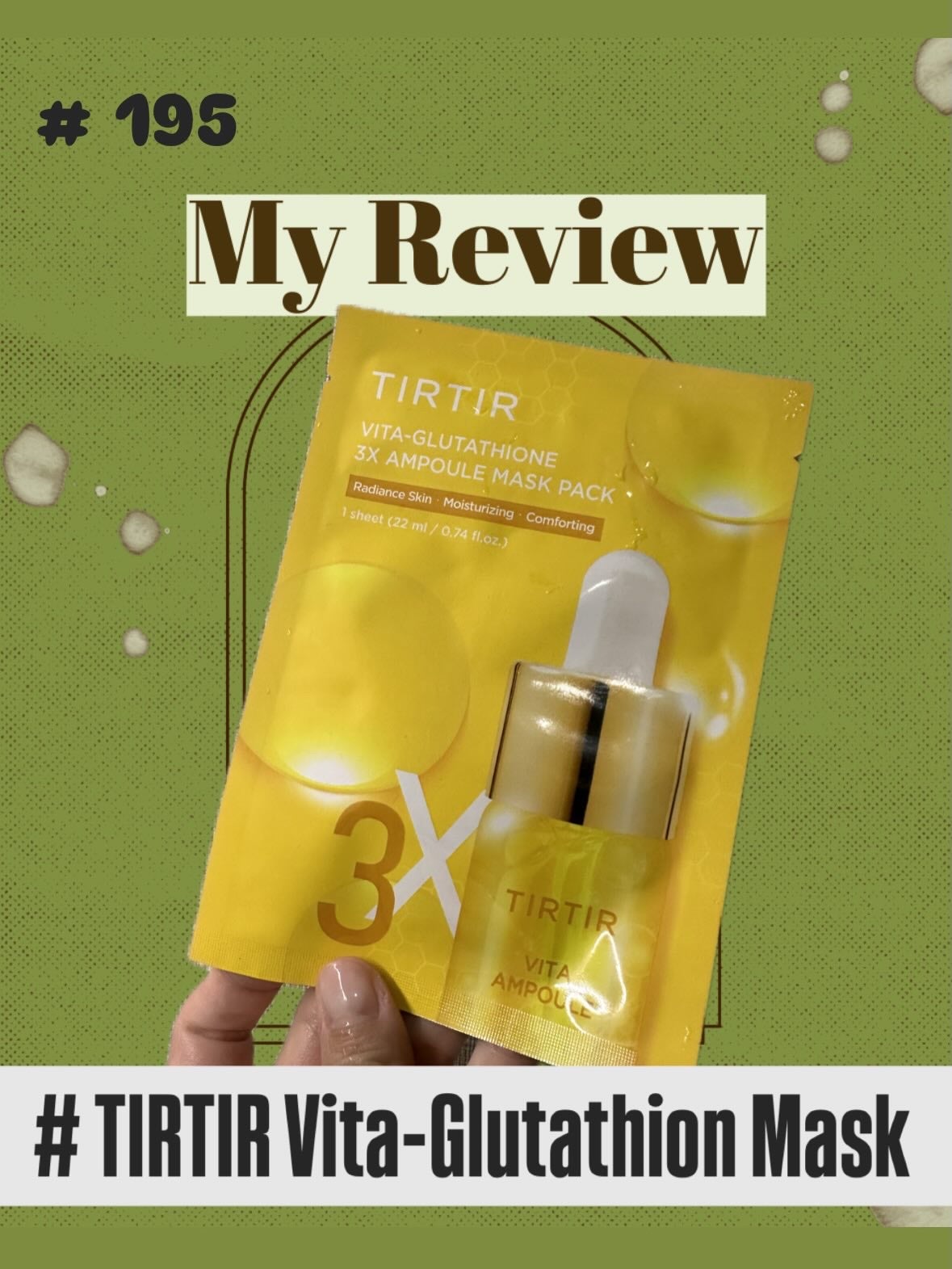 Vita-Glutathione 3X Ampoule Mask/TIRTIR(ティルティル)/シートマスク・パックを使ったクチコミ(1枚目)