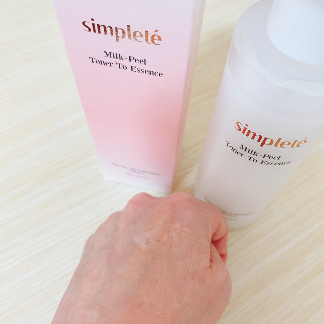 ミルクピールトナー/Simplete/拭き取り化粧水を使ったクチコミ（2枚目）