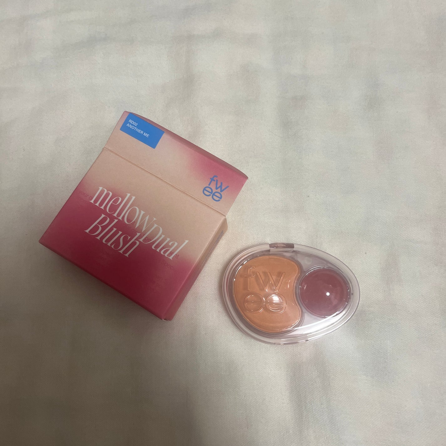 デュアルチークメロウ/fwee/ジェル・クリームチークを使ったクチコミ(4枚目)