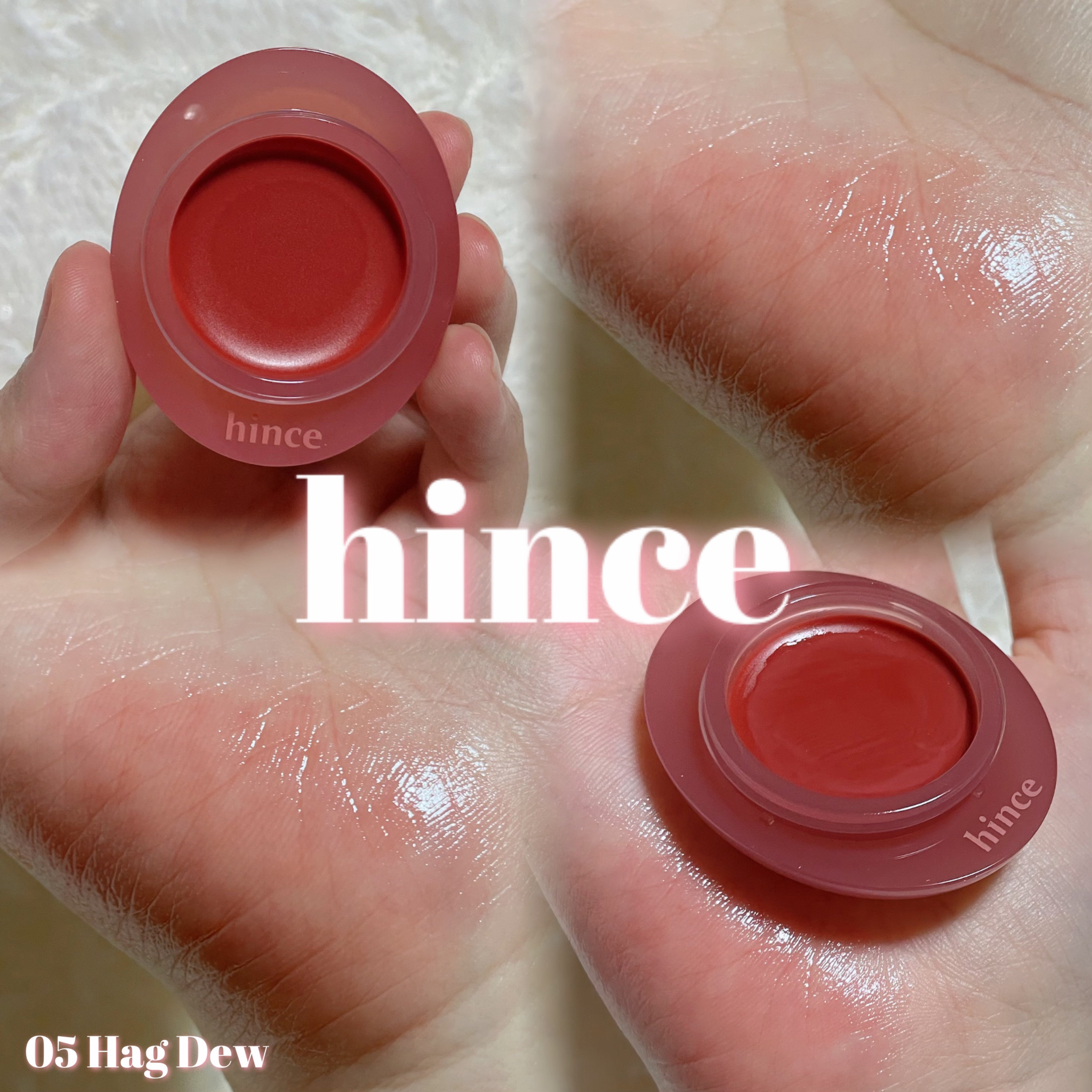 ロウグロウデューイーボール/hince/リップバームを使ったクチコミ（1枚目）