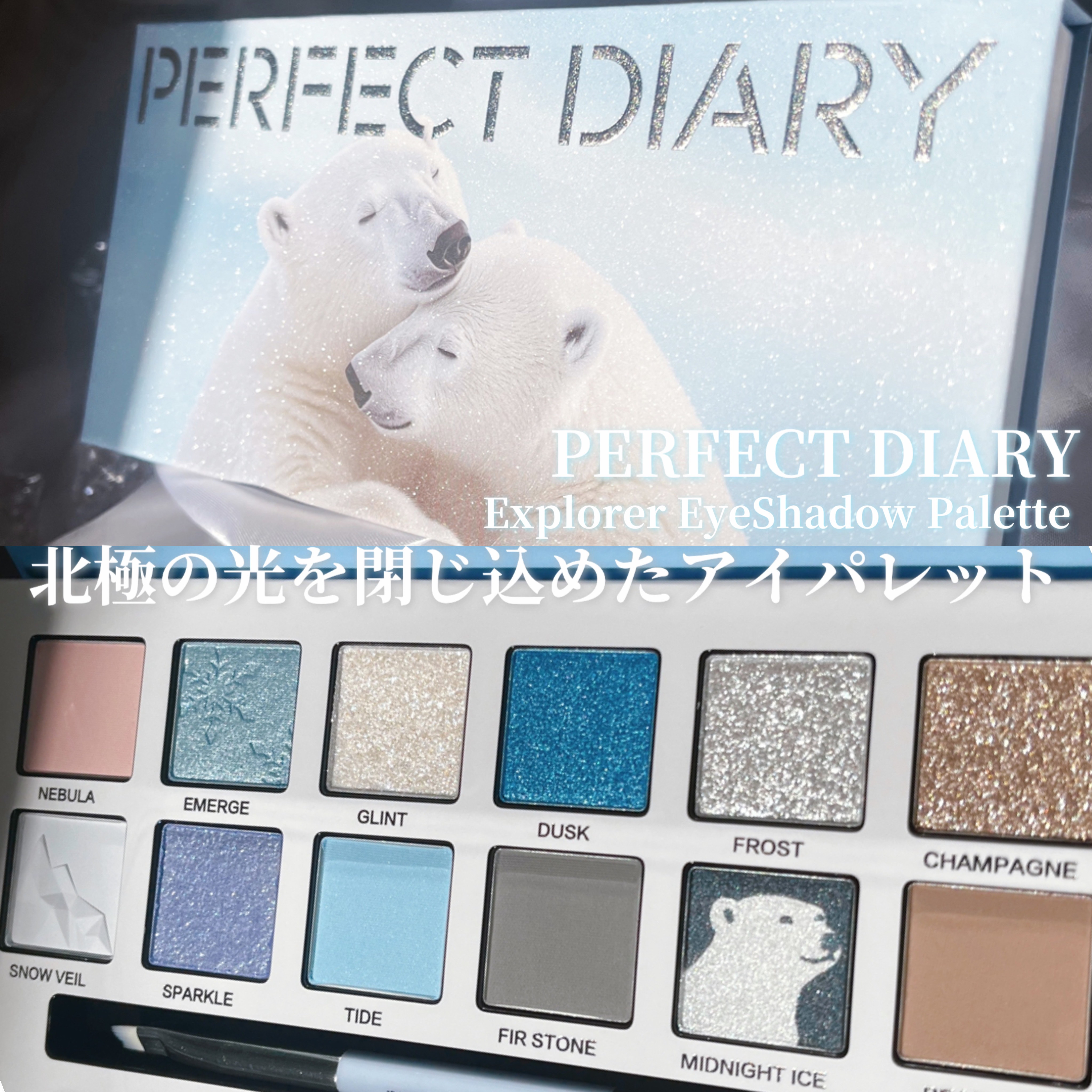 エクスプローラ12色 動物アイシャドウパレット/PERFECT DIARY/アイシャドウパレットを使ったクチコミ（2枚目）