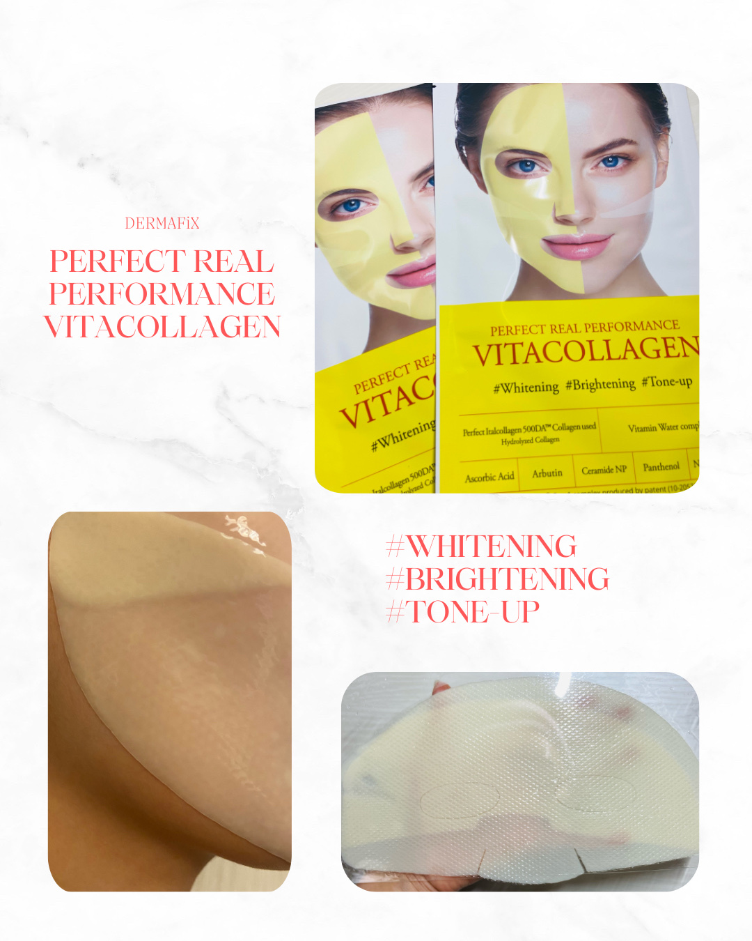 パーフェクト リアル パフォーマンス ビタコラーゲ ンマスクパック /ダーマフィックス/シートマスク・パックを使ったクチコミ（2枚目）