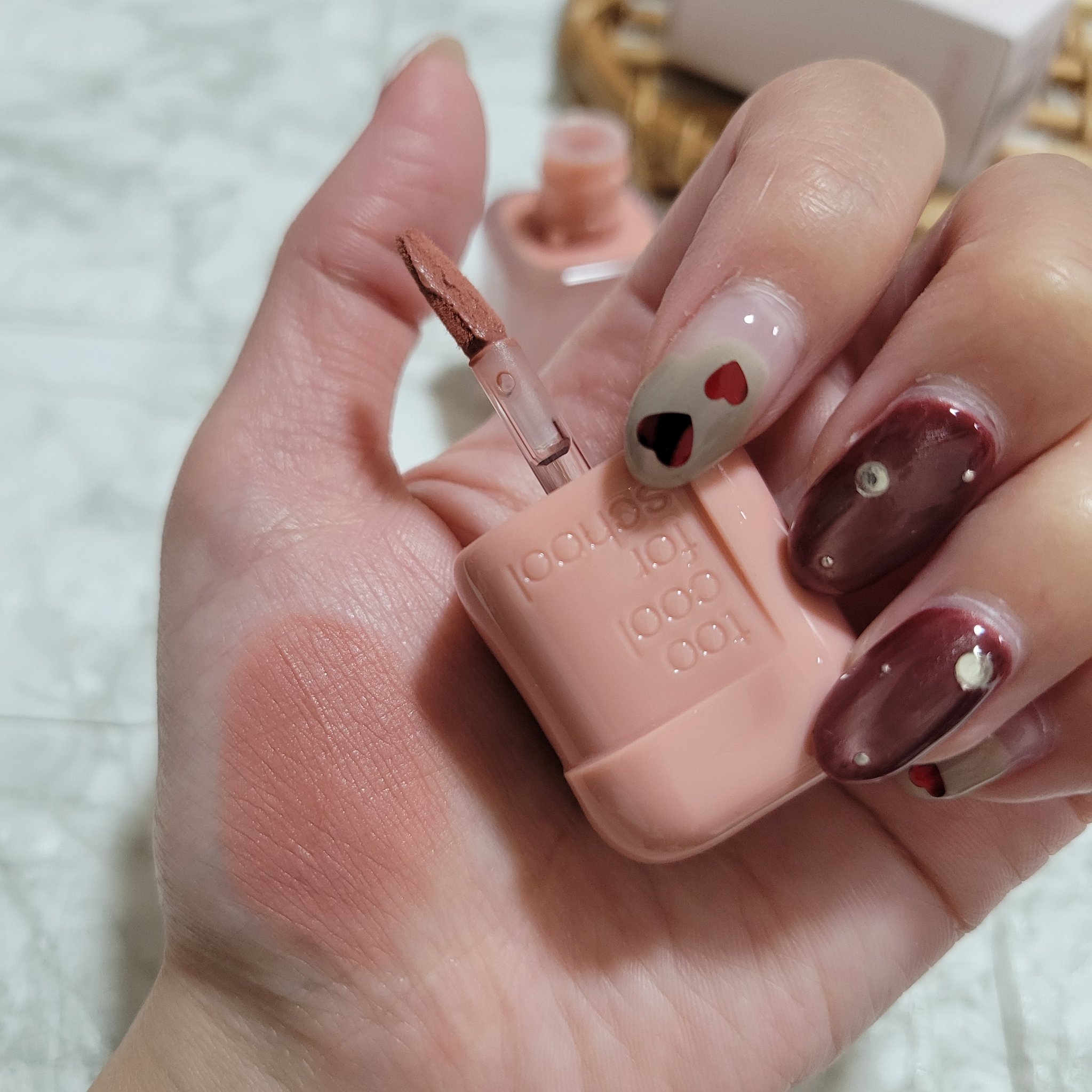 スウェイリップベルベット/too cool for school/リップティントを使ったクチコミ（2枚目）