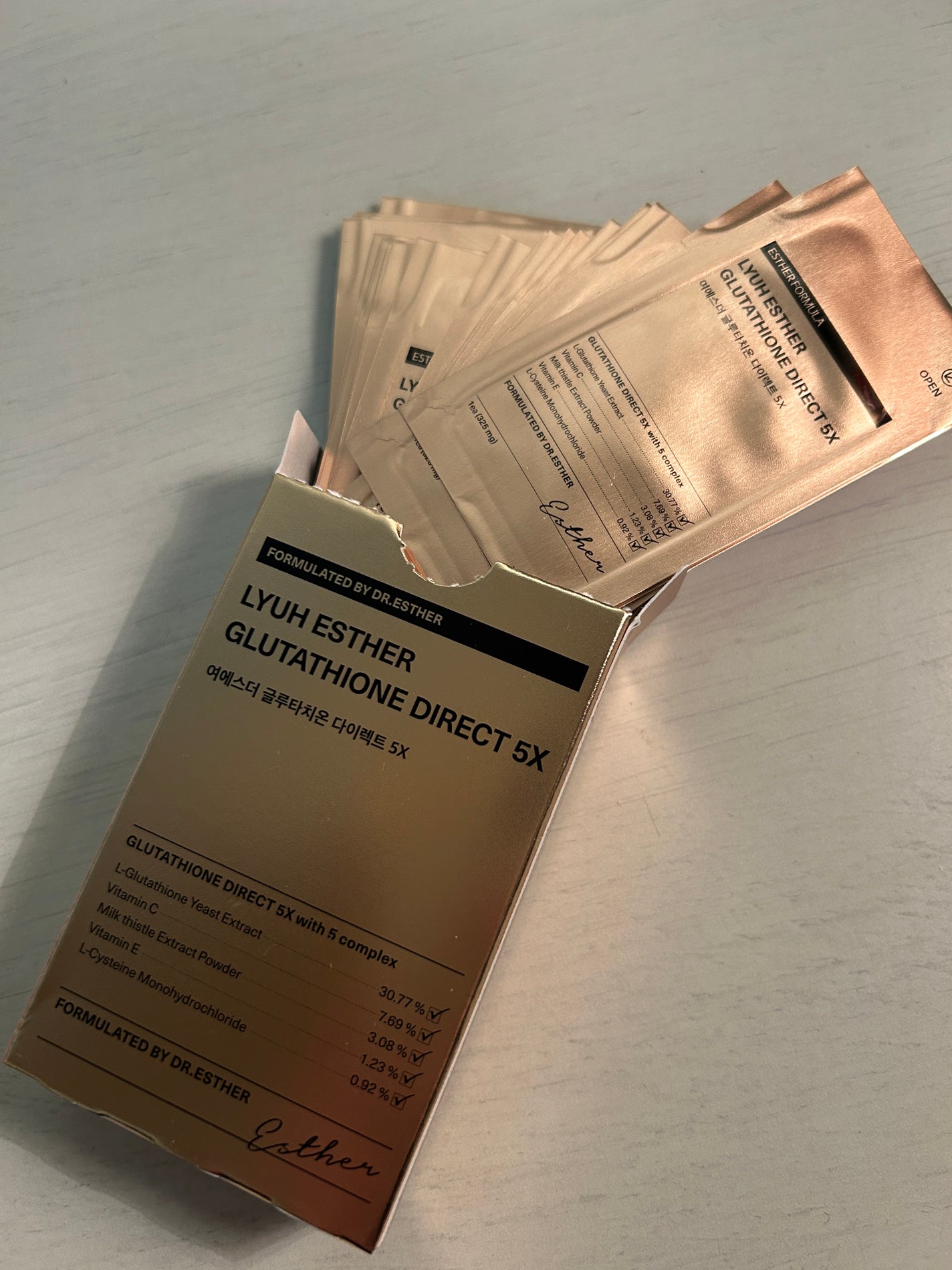 ヨエスターグルタチオンダイレクト5X/ESTHER FORMULA/美容サプリメントを使ったクチコミ(4枚目)