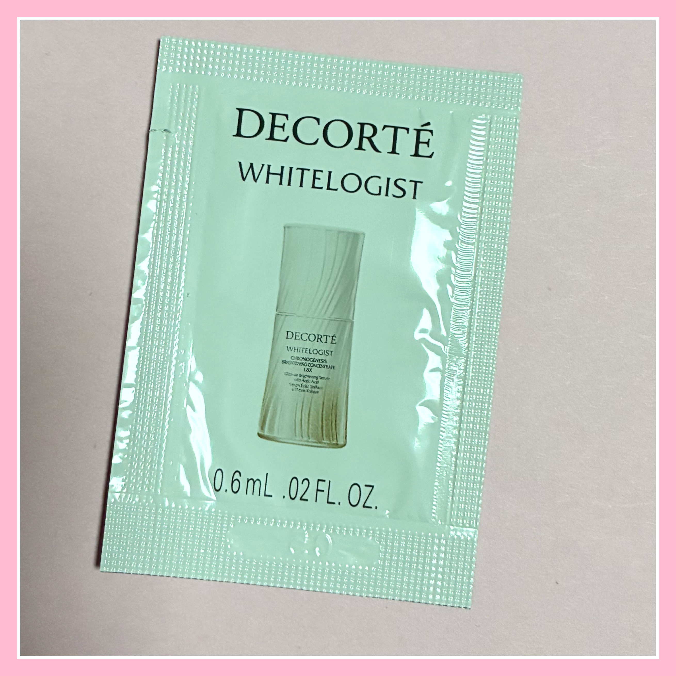 コスメデコルテ　ホワイトロジスト　クロノジェネシス　ブライトニング コンセントレイト １．８Ｘ【医薬部外品】＜美白美容液＞/DECORTÉ/美容液を使ったクチコミ（2枚目）