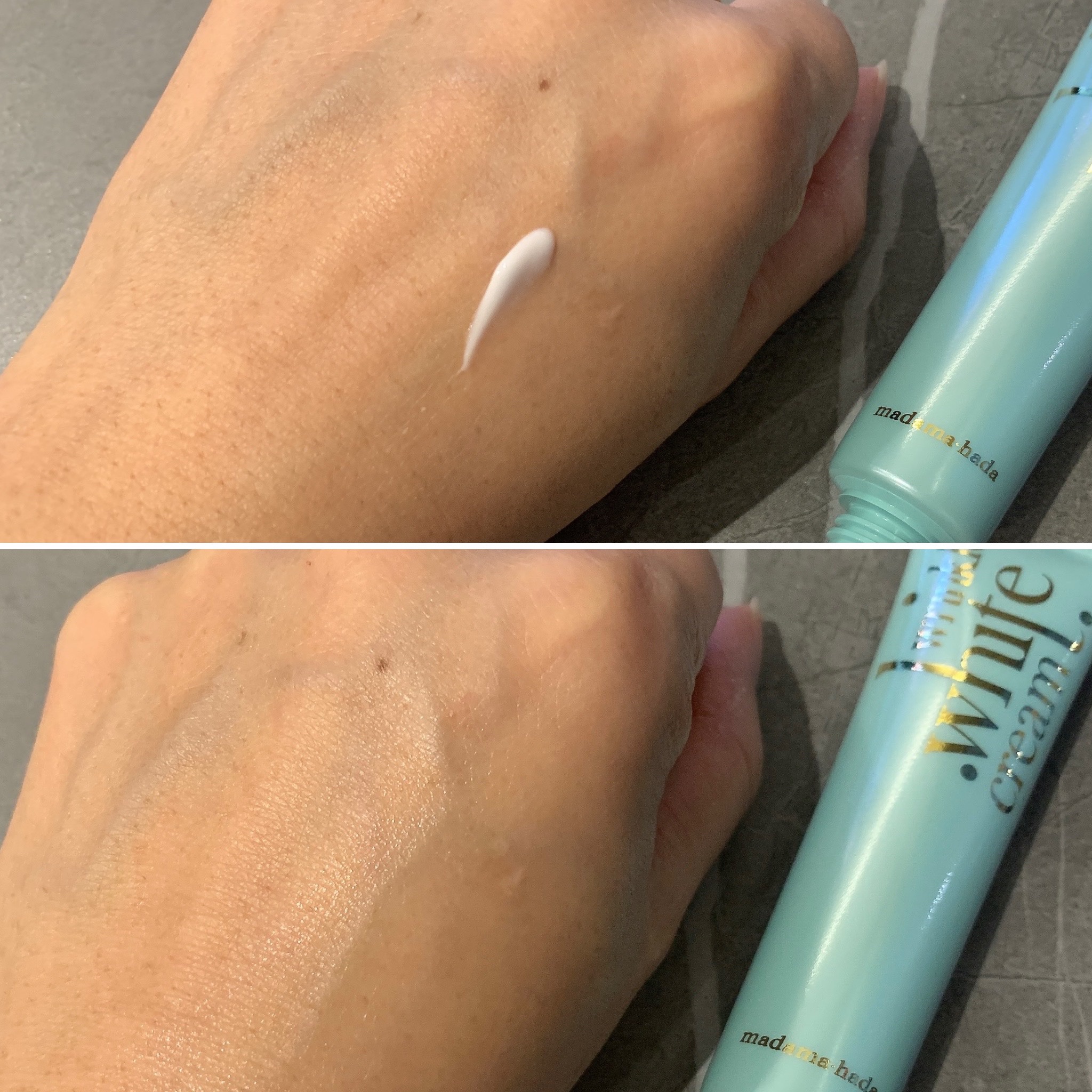 薬用リンクルホワイトクリーム/madama･hada（真珠肌）/フェイスクリームを使ったクチコミ（2枚目）