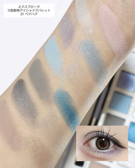 エクスプローラ12色 動物アイシャドウパレット/PERFECT DIARY/アイシャドウパレットを使ったクチコミ(4枚目)