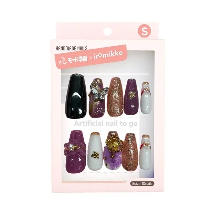 ネイルチップ（モード学園×iromikkeネイルコレクション） 着物<和柄>(限定)