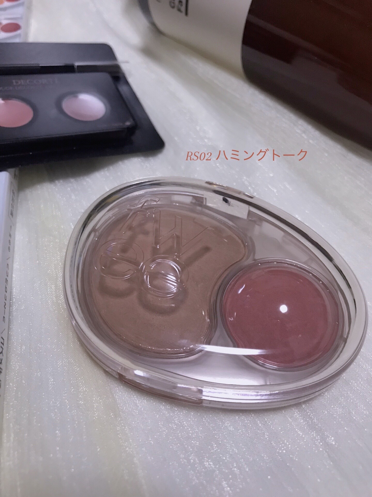 デュアルチークメロウ/fwee/ジェル・クリームチークを使ったクチコミ（3枚目）