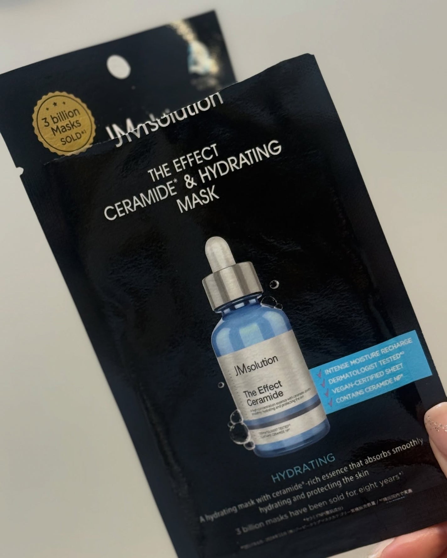 ザ・エフェクト ブラックラベルマスク セラミド&ハイドレーティングマスク 10枚入/JMsolution/シートマスク・パックを使ったクチコミ(2枚目)