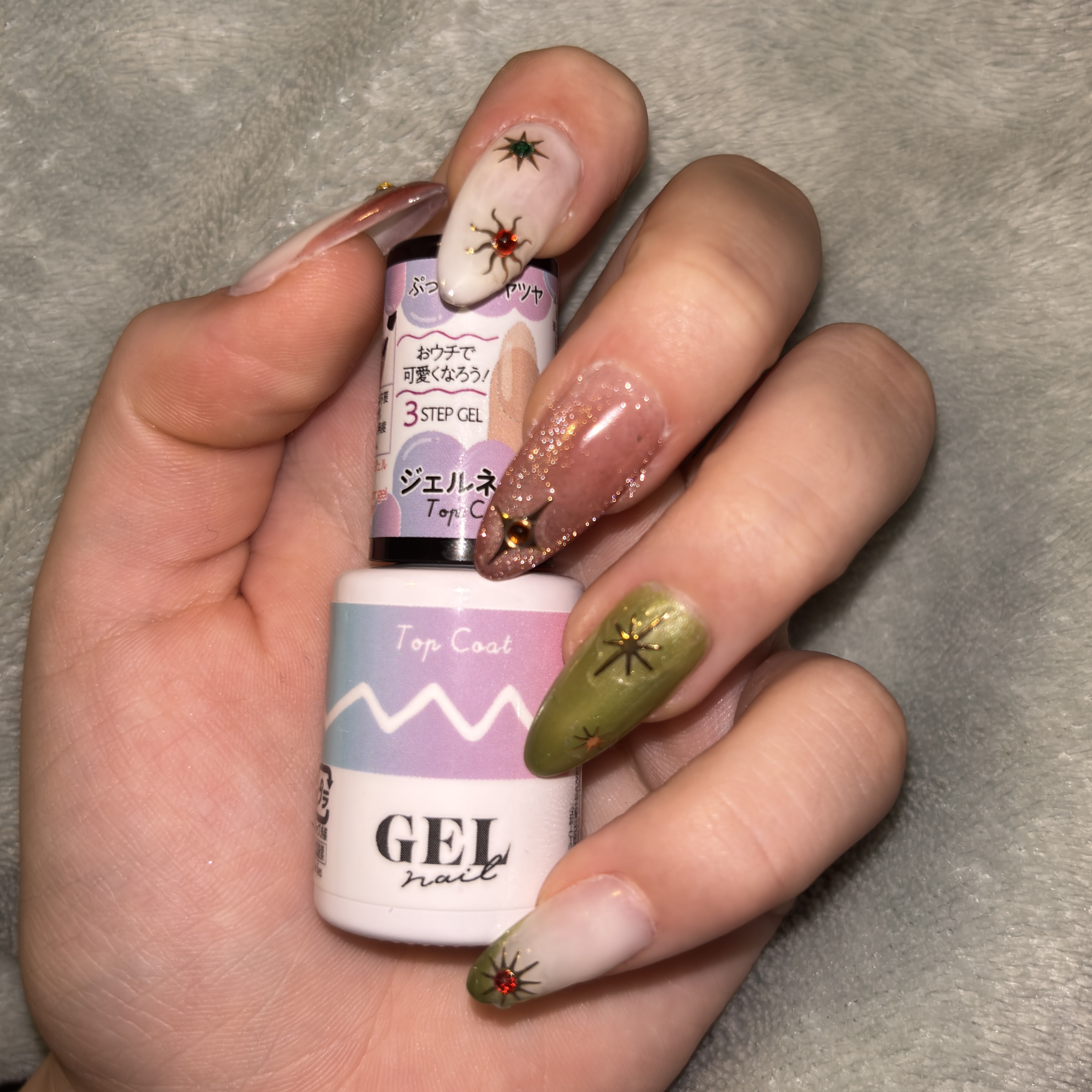 ジェルネイル（ライト対応）/セリア/ジェルネイルを使ったクチコミ（1枚目）