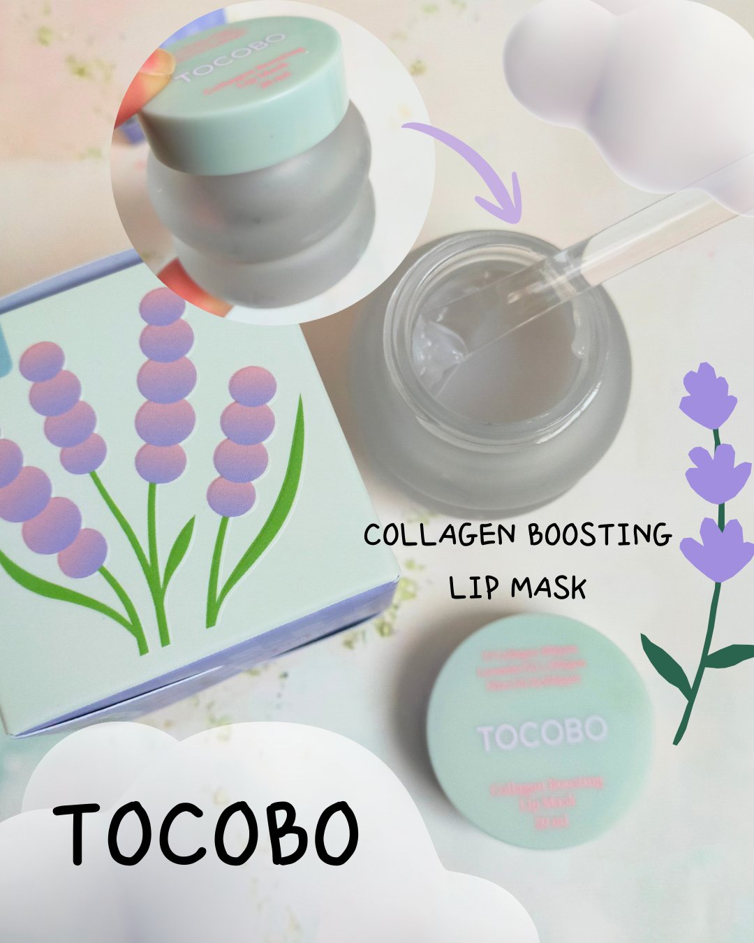 コラーゲンブースティングリップマスク/TOCOBO/リップマスクを使ったクチコミ（1枚目）