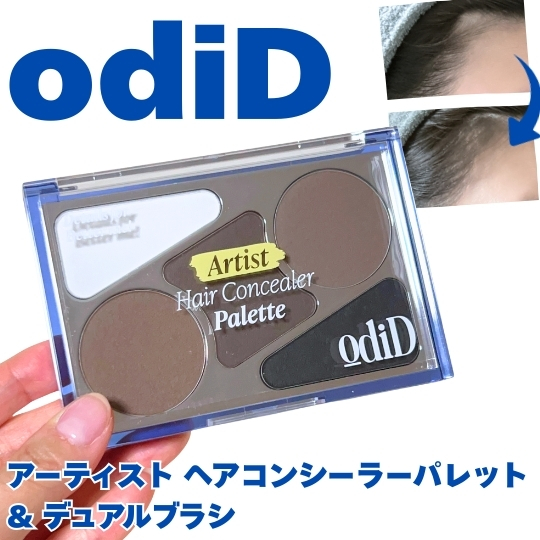  ヘアコンシーラーパレット&アーティスト デュアルブラシ/odiD/その他スタイリングを使ったクチコミ（1枚目）