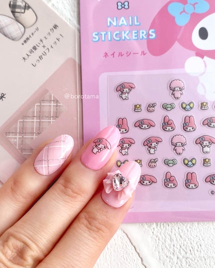 ネイルシール/セリア/ネイルシールを使ったクチコミ(9枚目)