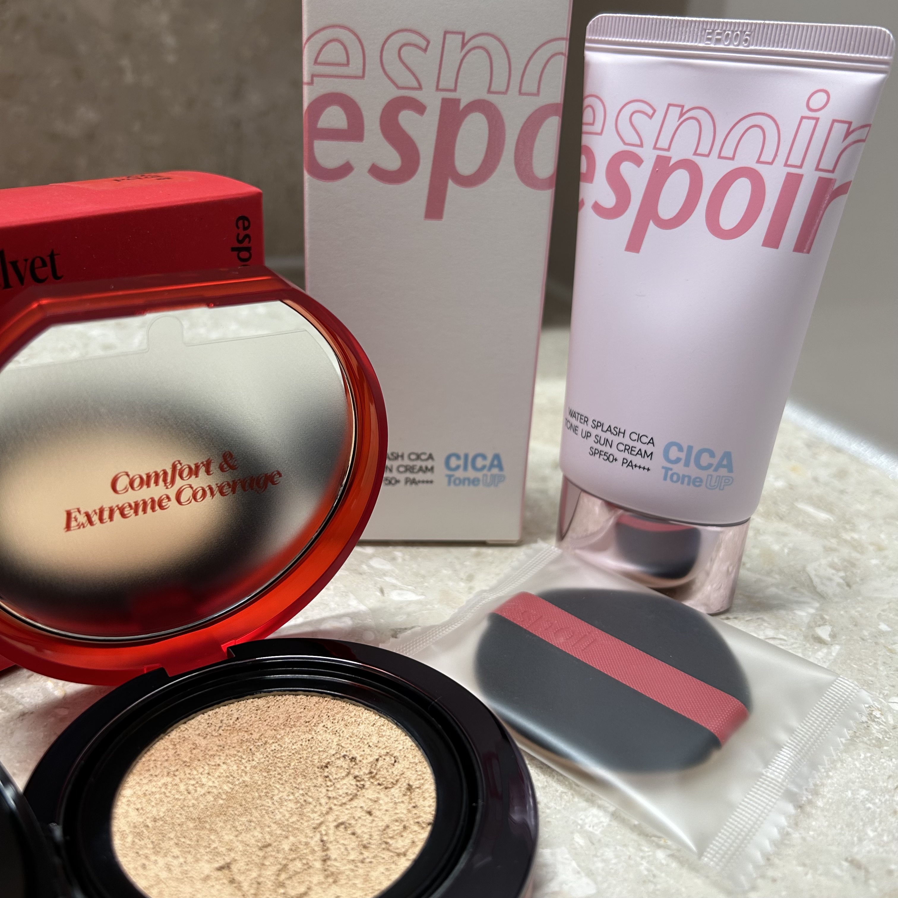 ウォータースプラッシュシカトーンアップクリーム/espoir/化粧下地を使ったクチコミ（1枚目）