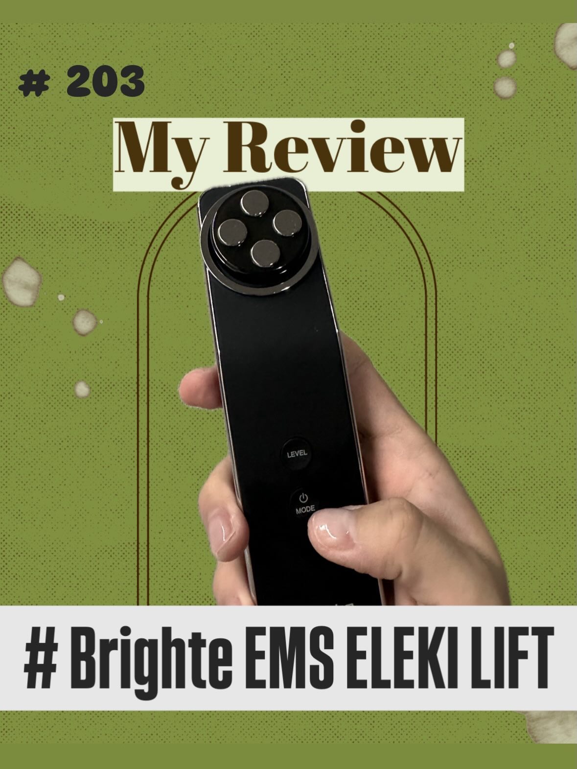 Brighte エレキリフトのクチコミ「BrithteさんのEMS ELEKI LIFTです🌠
Qoo10のメガ割で購入しました

初.....」（1枚目）