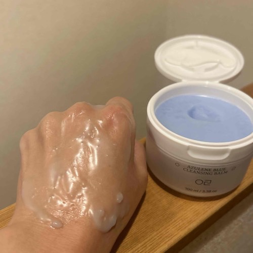 アズレンブルークレンジングバーム/原料工房/クレンジングバームを使ったクチコミ（3枚目）