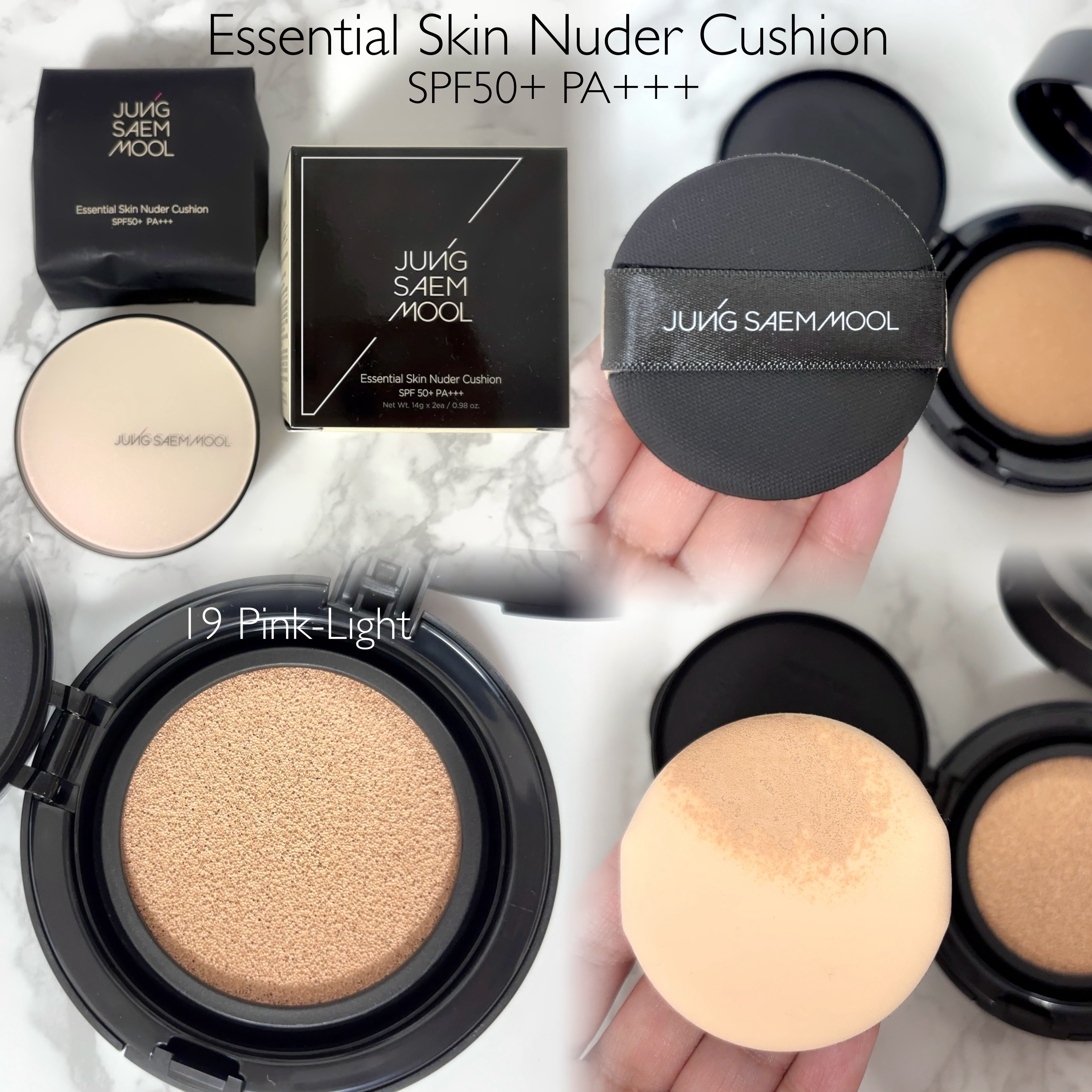 エッセンシャル スキン ヌーダー クッション/JUNG SAEM MOOL/クッションファンデーションを使ったクチコミ（2枚目）