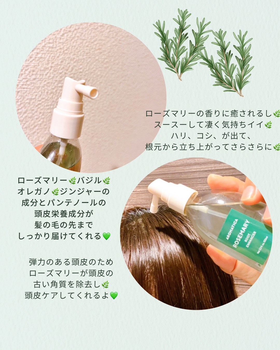 ローズマリー スカルプ スクラブ/AROMATICA/ヘッドスクラブを使ったクチコミ（3枚目）