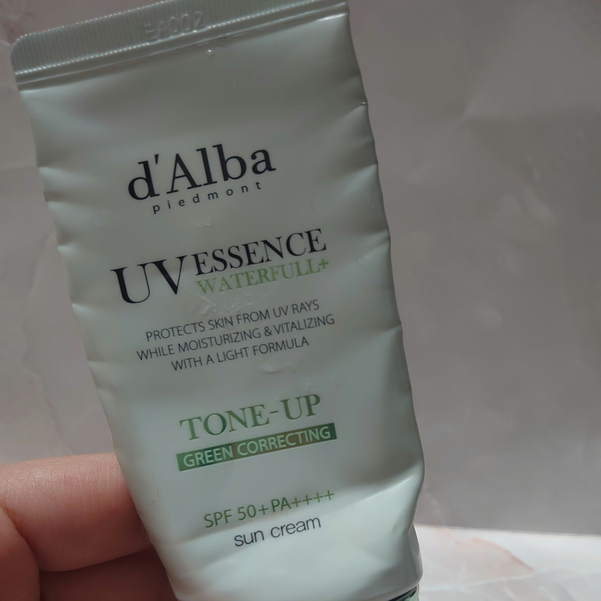 クリーンティーツリーリポソームトーンアップサンクリーム（グリーン）/ダルバ/日焼け止めクリームを使ったクチコミ（1枚目）