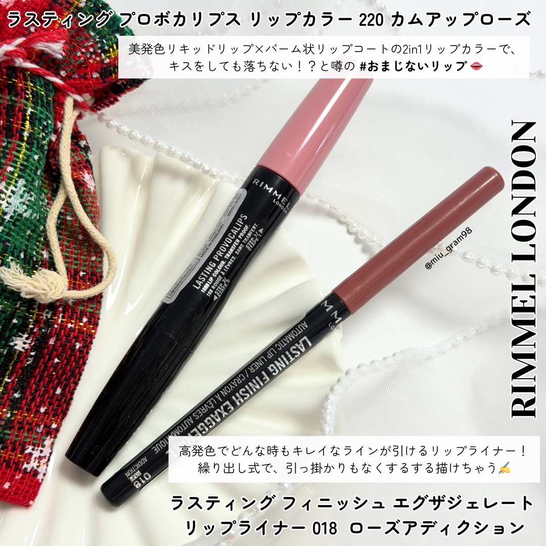 ラスティング フィニッシュ エグザジェレート リップライナー/リンメル ロンドン/リップライナーを使ったクチコミ（2枚目）