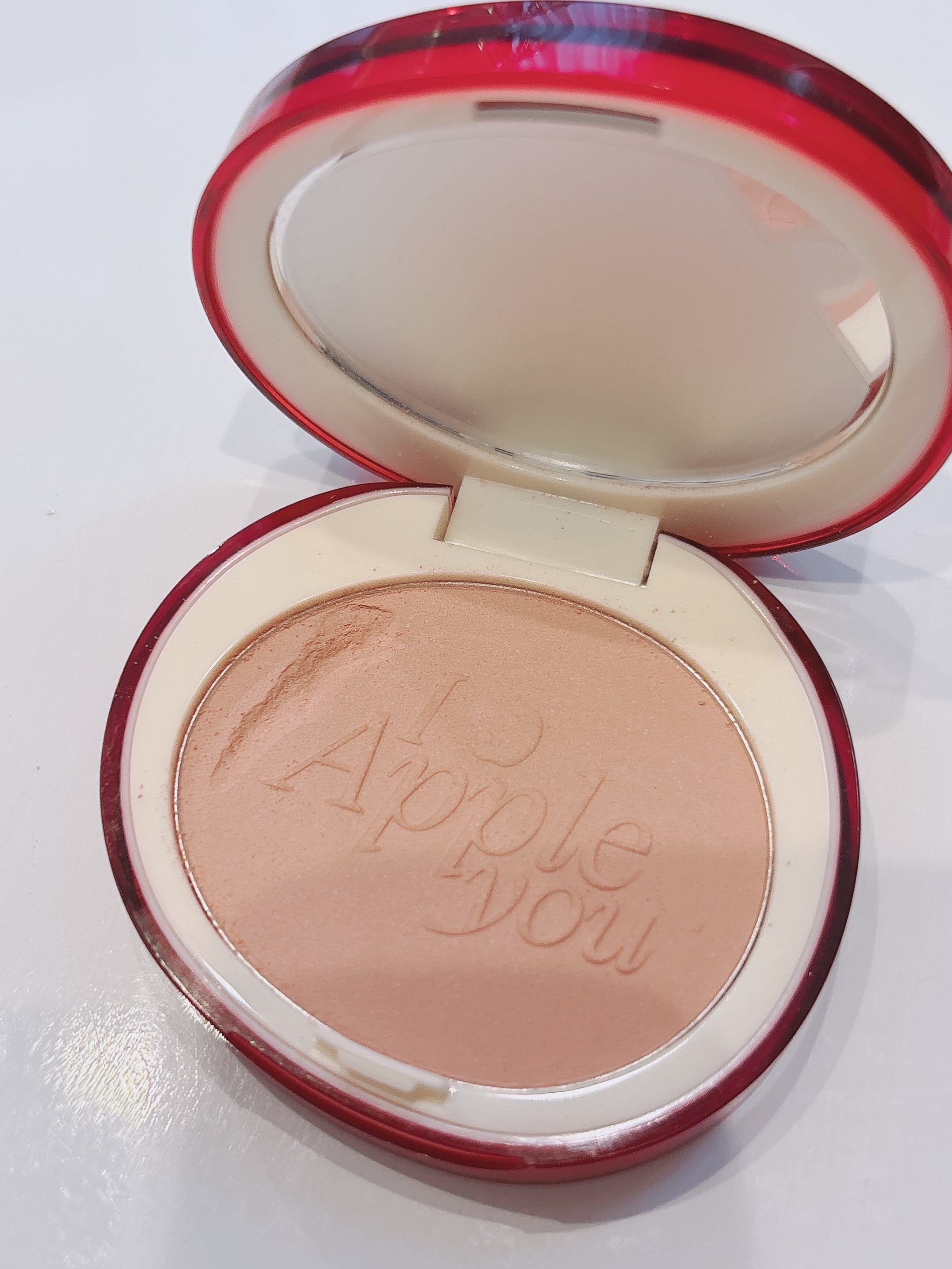 APPLE YOU ニュアンスグロウパウダー/Joocyee/パウダーチークを使ったクチコミ（2枚目）