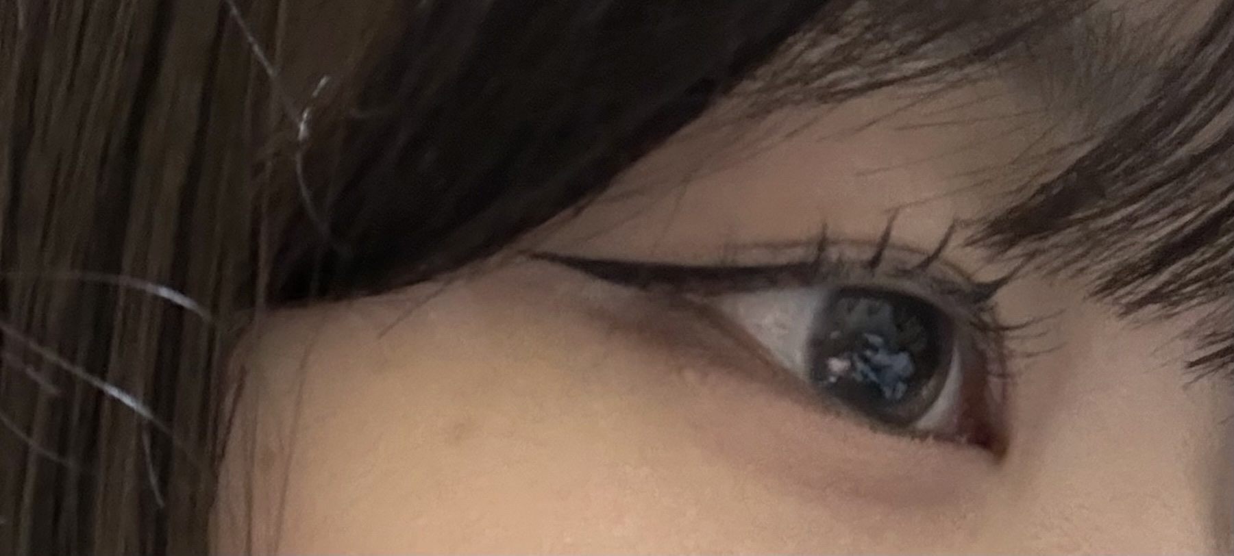 描くふたえアイライナー/CEZANNE/リキッドアイライナーを使ったクチコミ（3枚目）