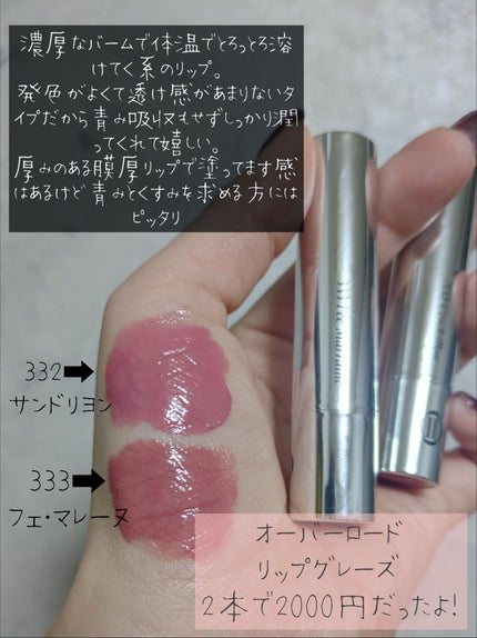 オーバーロードリップグレイズ 332/Dinto/口紅の画像