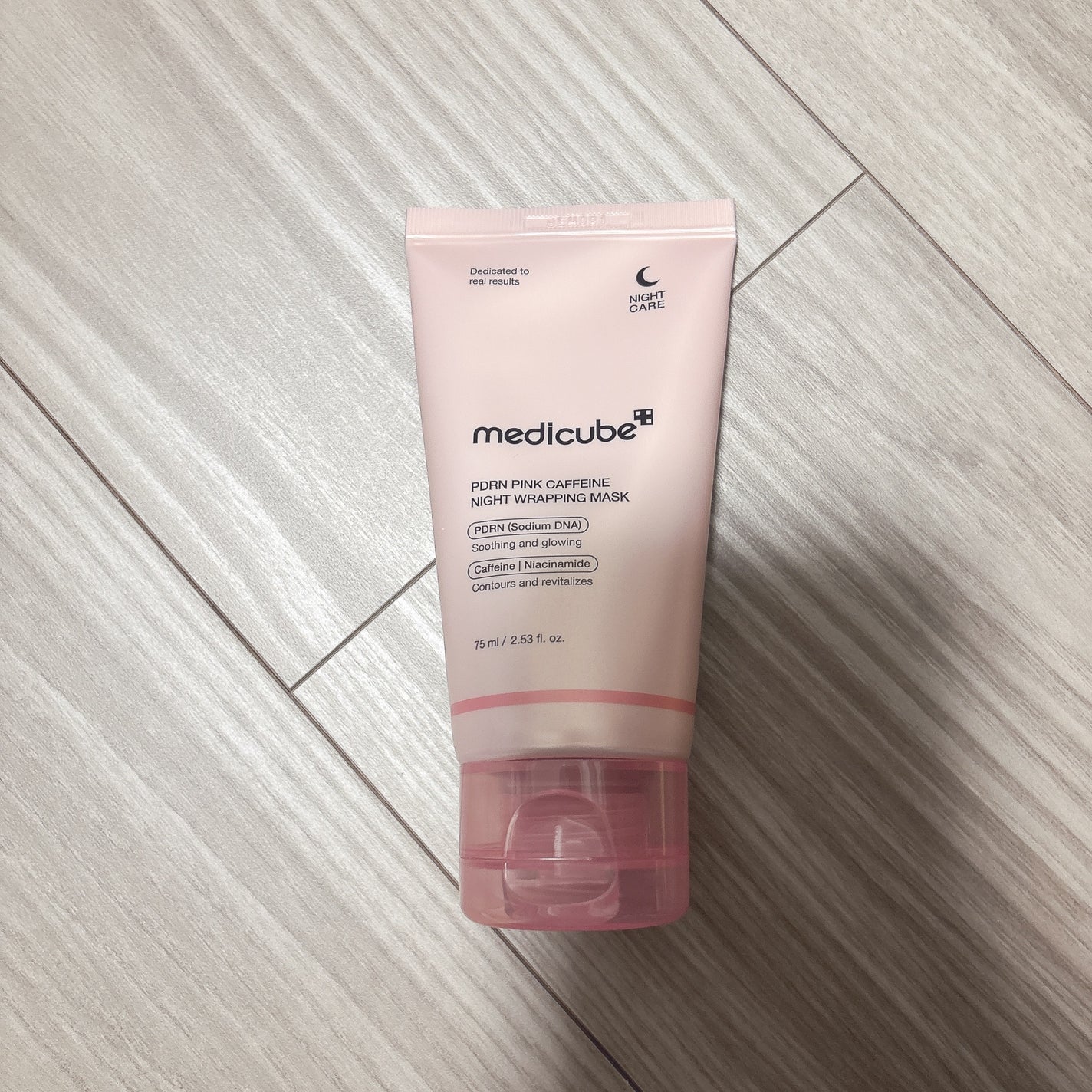 PDRNピンクカフェインナイトラッピングマスク/MEDICUBE/洗い流すパック・マスクを使ったクチコミ(1枚目)