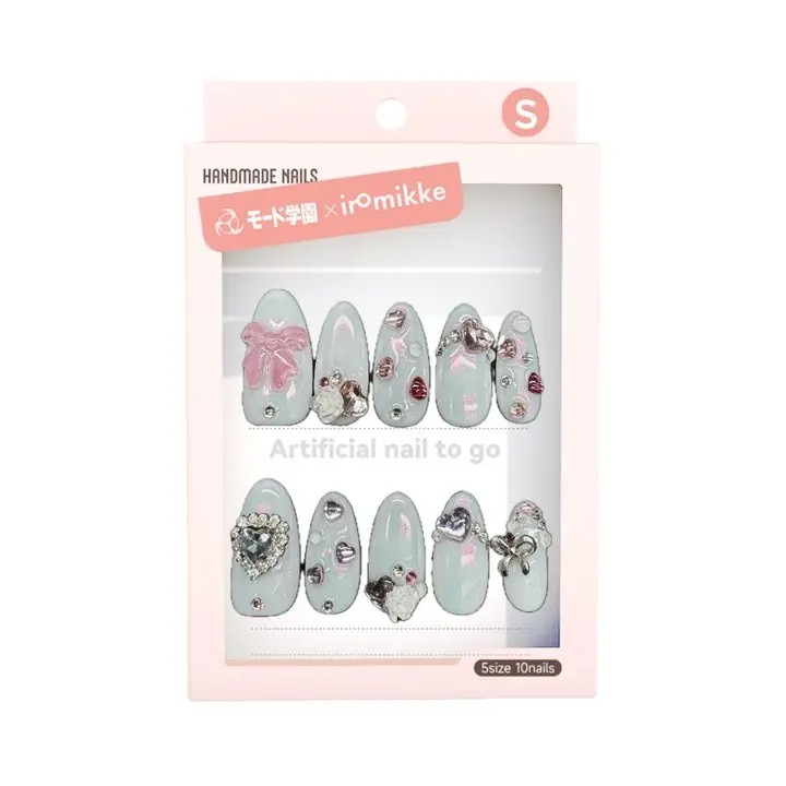 ネイルチップ（モード学園×iromikkeネイルコレクション） プリティハートネイル<パーティー柄>(限定)