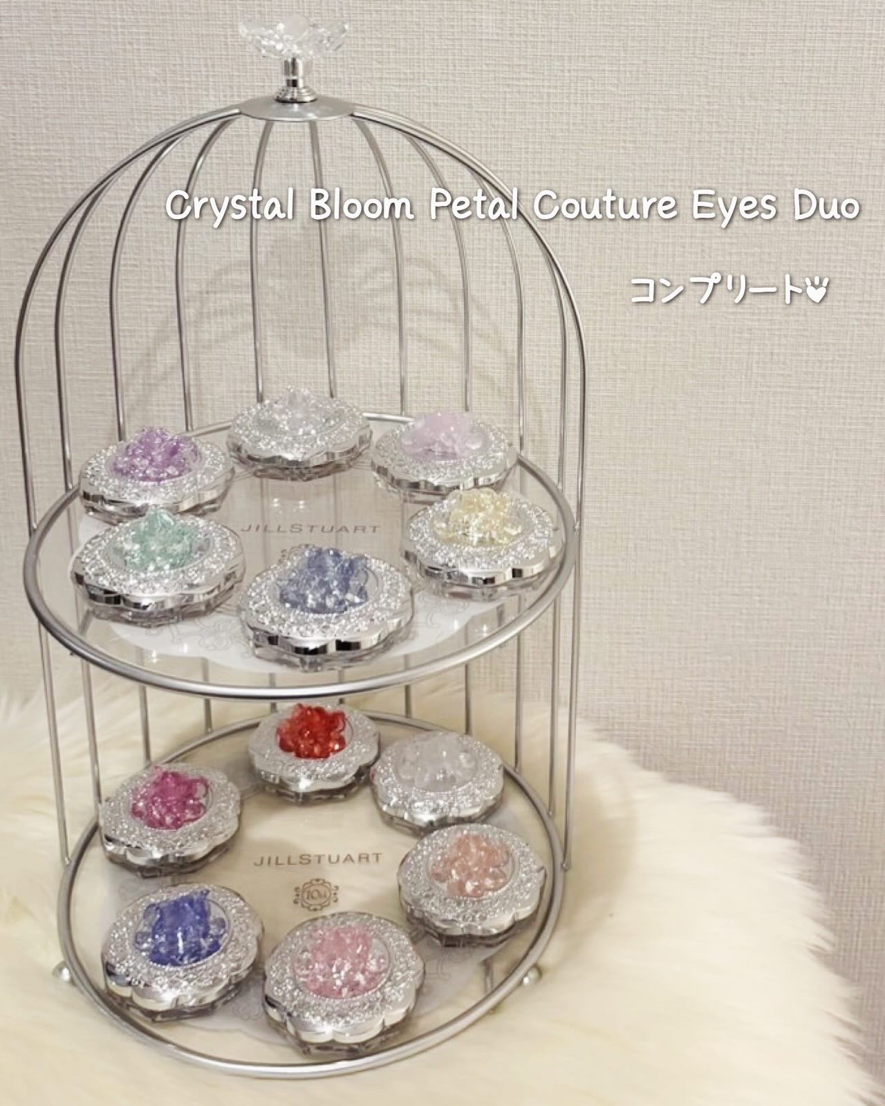 ジルスチュアート クリスタルブルーム ペタルクチュールアイズ デュオ/JILL STUART/アイシャドウパレットを使ったクチコミ（1枚目）