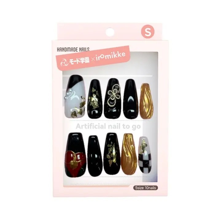 ネイルチップ（モード学園×iromikkeネイルコレクション） 椿ネイル<和柄>(限定)