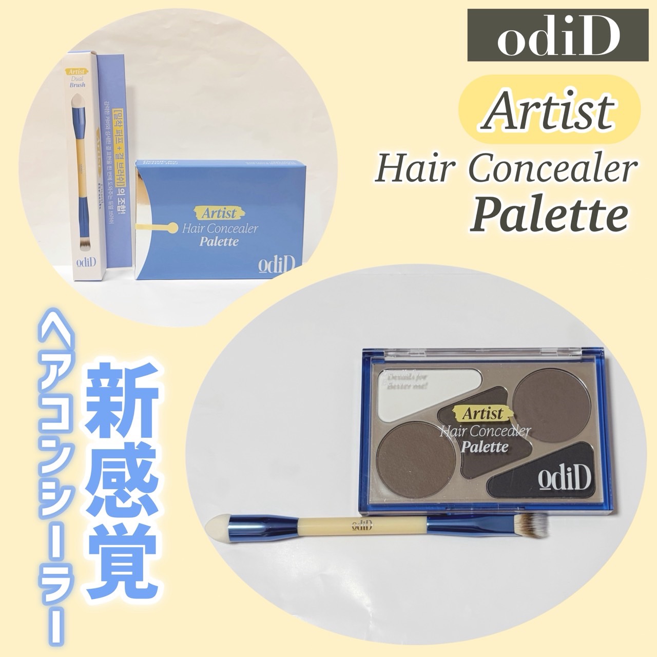 アーティストライン　ヘアコンシーラーパレット/odiD/その他スタイリングを使ったクチコミ（1枚目）