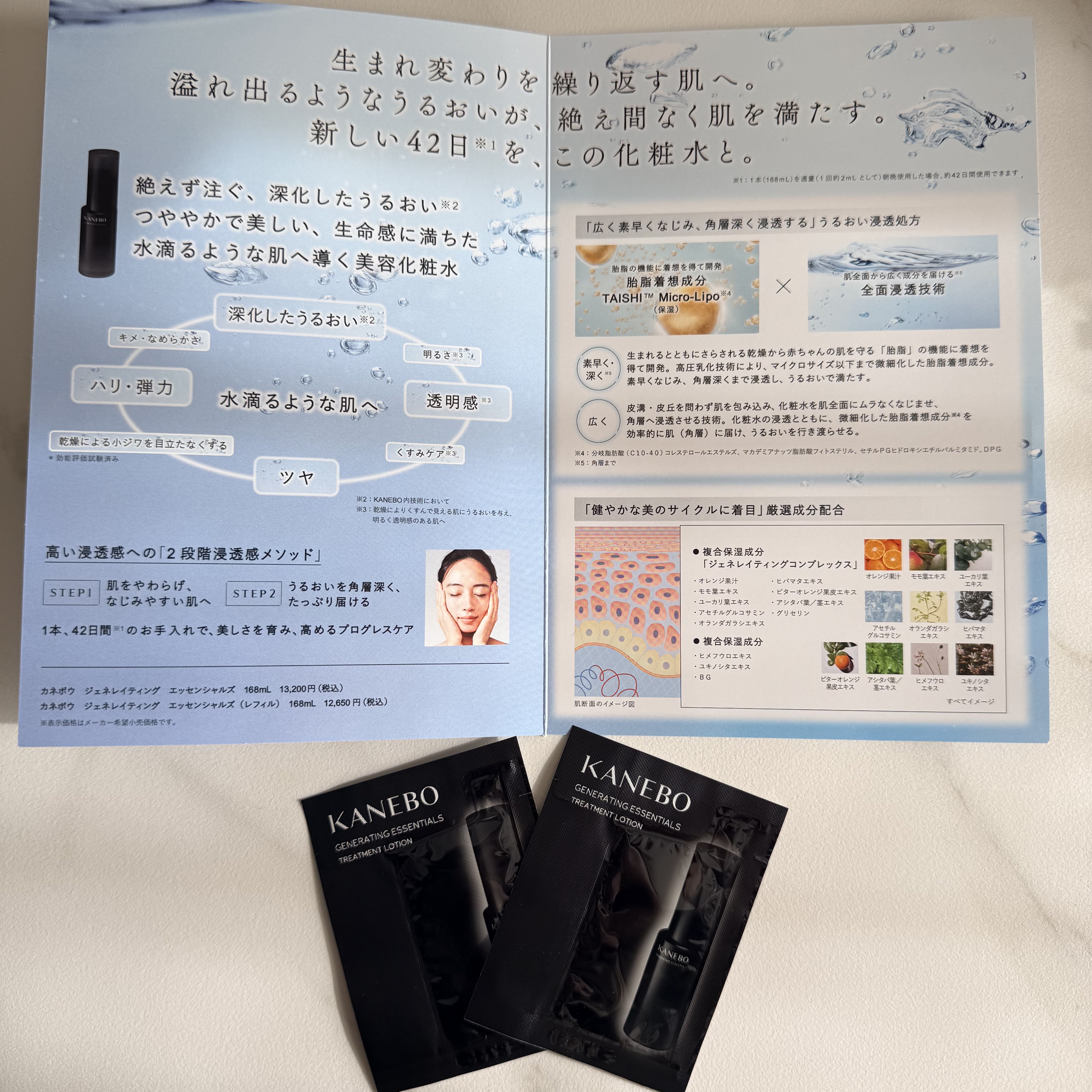 カネボウ　ジェネレイティング　エッセンシャルズ/KANEBO/化粧水を使ったクチコミ（2枚目）