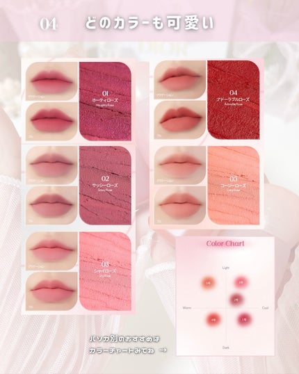 ピネローズブラーティント/kkotppang/リップティントを使ったクチコミ(5枚目)