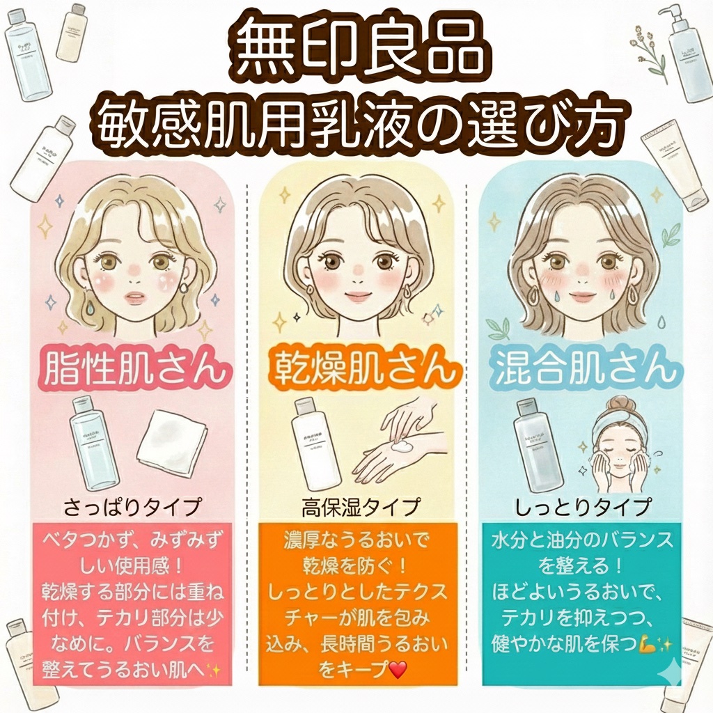 敏感肌用乳液 さっぱりタイプ/無印良品/乳液を使ったクチコミ（1枚目）
