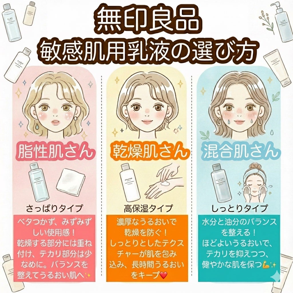 敏感肌用乳液 さっぱりタイプ/無印良品/乳液を使ったクチコミ(1枚目)