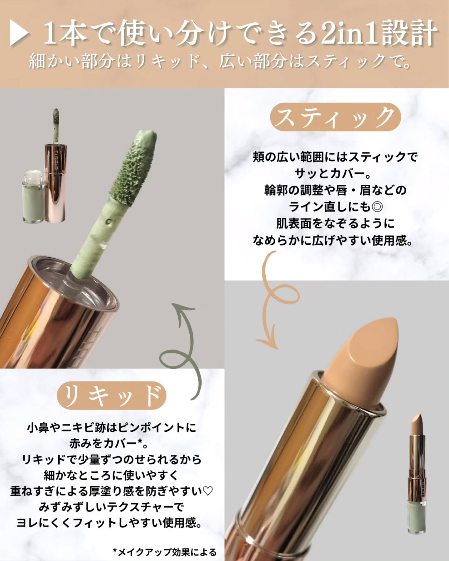 マスクフィットオールカバーデュアルコンシーラー/TIRTIR(ティルティル)/コンシーラーを使ったクチコミ（2枚目）