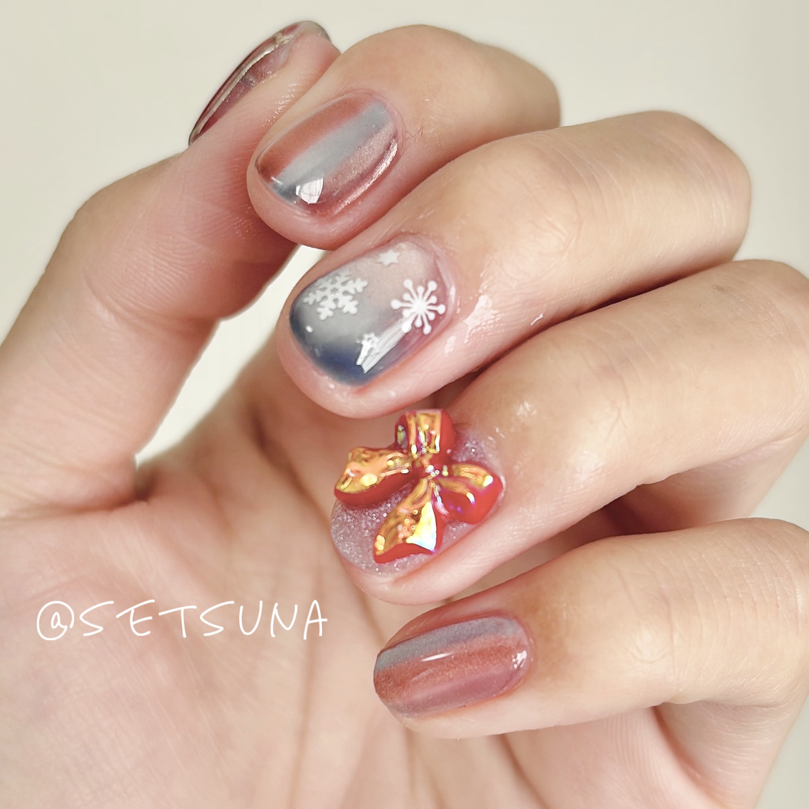 5ミクロンマグネット/ネイル工房/ジェルネイルを使ったクチコミ（2枚目）