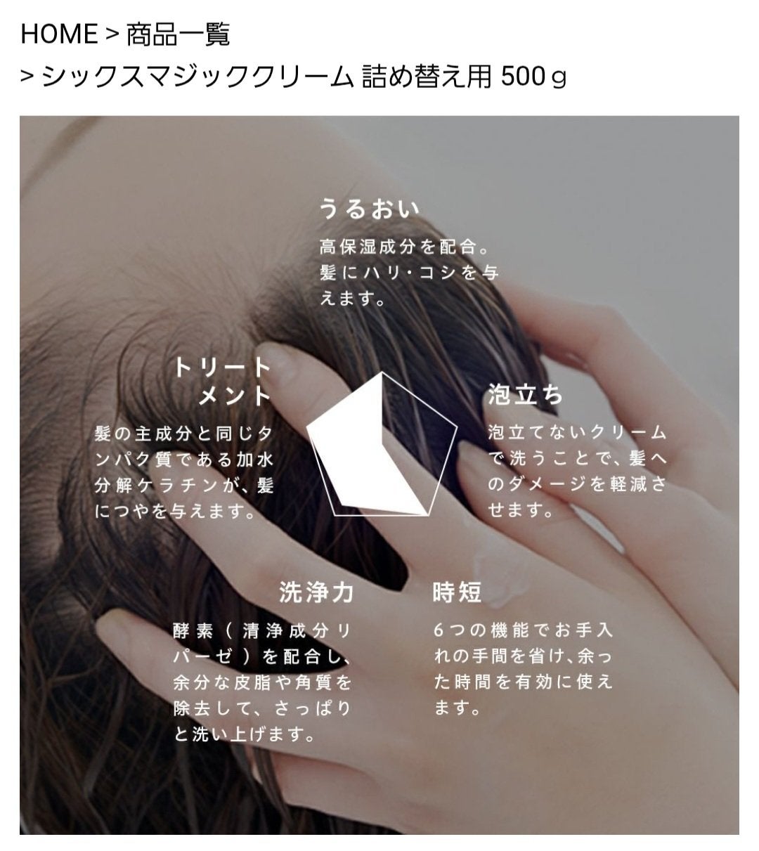 シックスマジッククリーム/MIMURA/市販シャンプーを使ったクチコミ(5枚目)