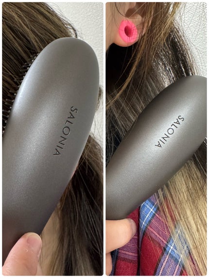 サロニア スムースシャインマルチケアブラシ/SALONIA/ヘアブラシを使ったクチコミ(3枚目)