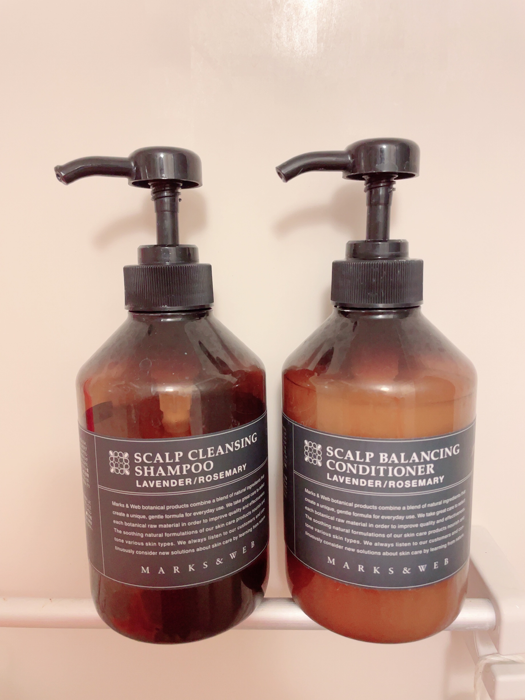 MARKS&WEB スカルプクレンジングシャンプー/バランシングコンディショナーのクチコミ「香りが癒されるシャンプー🧴コンディショナー

#わたしに贈る癒し美容 ..」（1枚目）