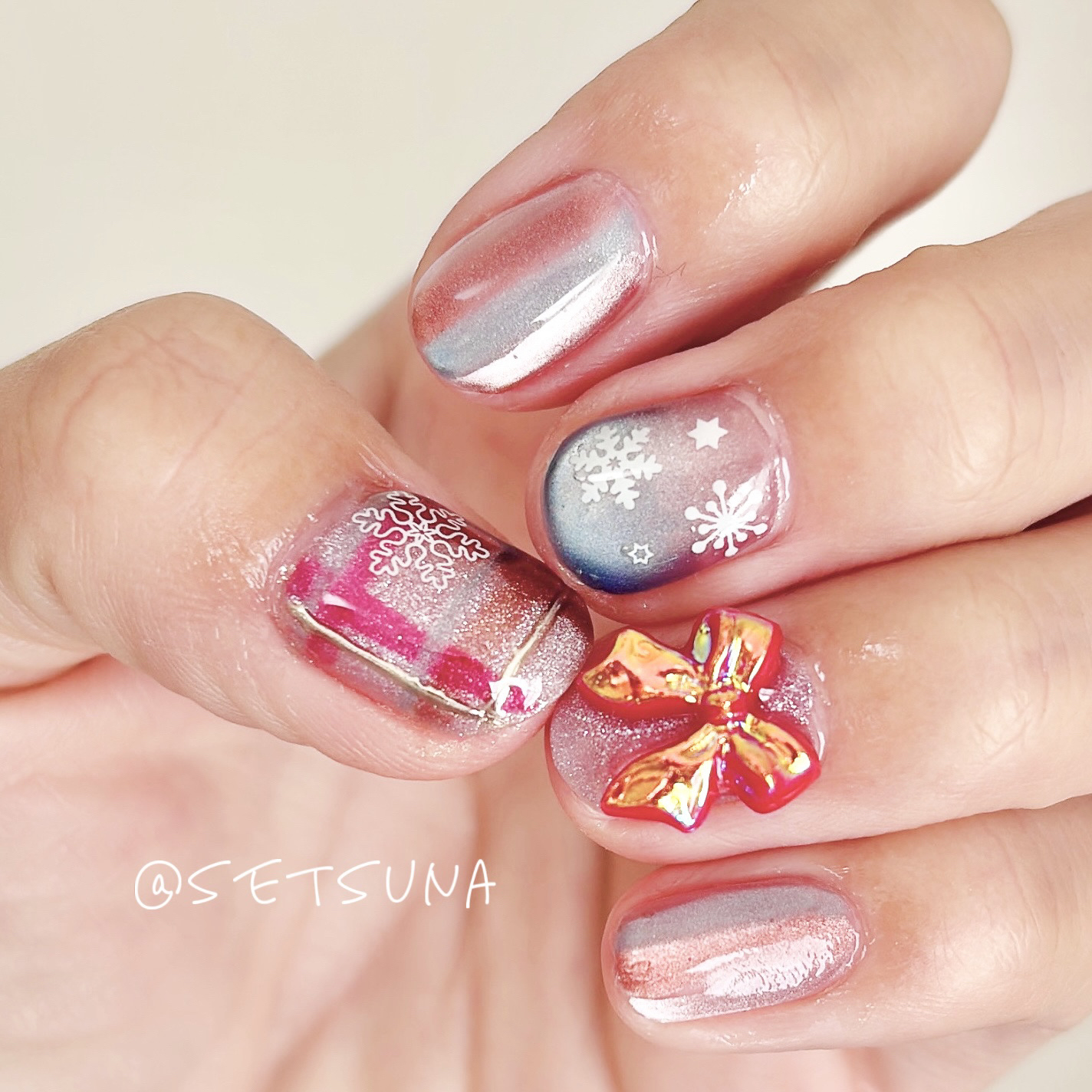 5ミクロンマグネット/ネイル工房/ジェルネイルを使ったクチコミ（3枚目）