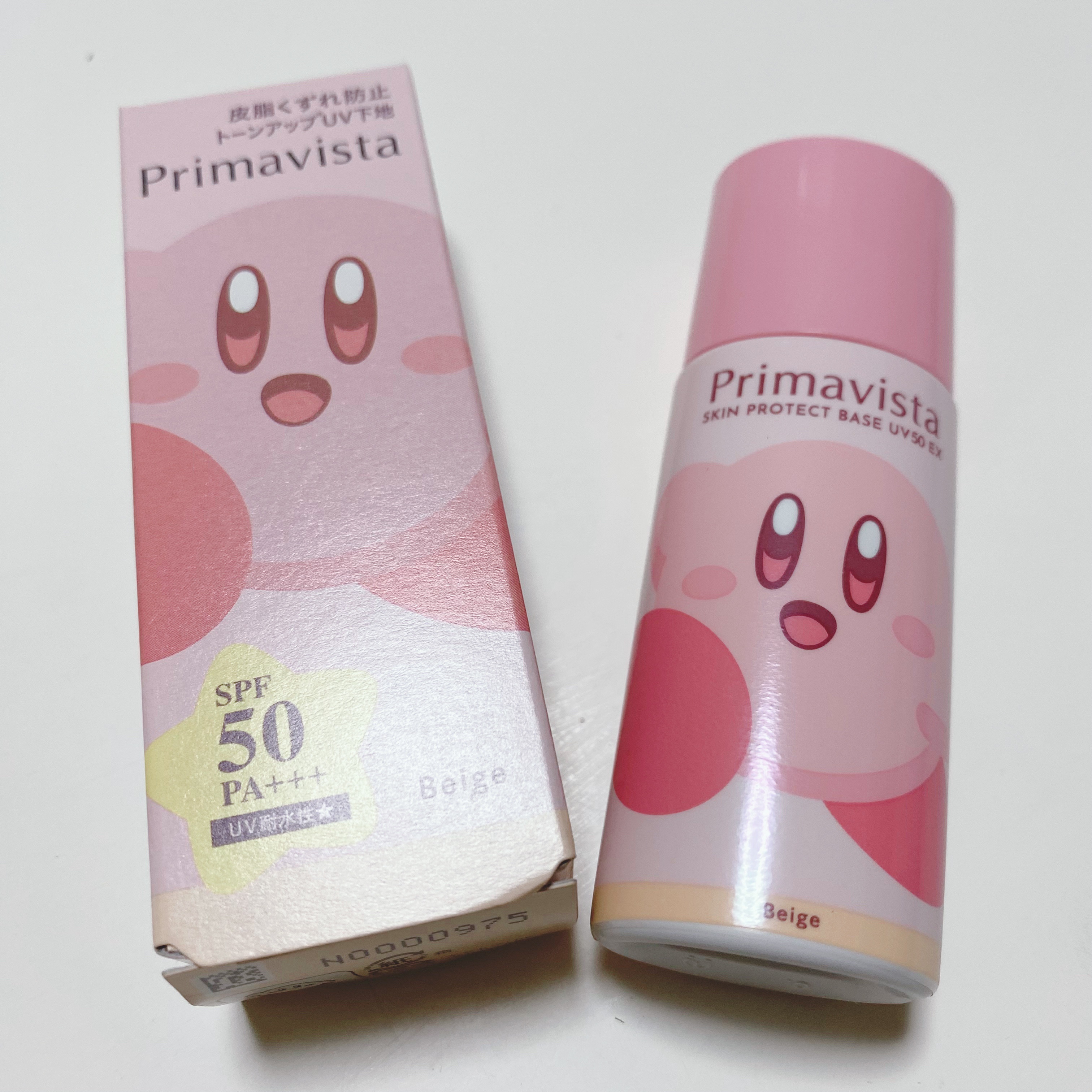 スキンプロテクトベース 皮脂くずれ防止 UV50 EX ベージュ 限定デザイン(カービィ)/プリマヴィスタ/化粧下地を使ったクチコミ（1枚目）