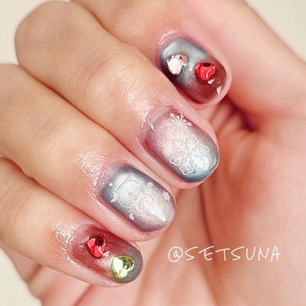 ウルトラグロッシーノンワイプトップコートジェル/KOKOIST/ジェルネイルを使ったクチコミ(4枚目)