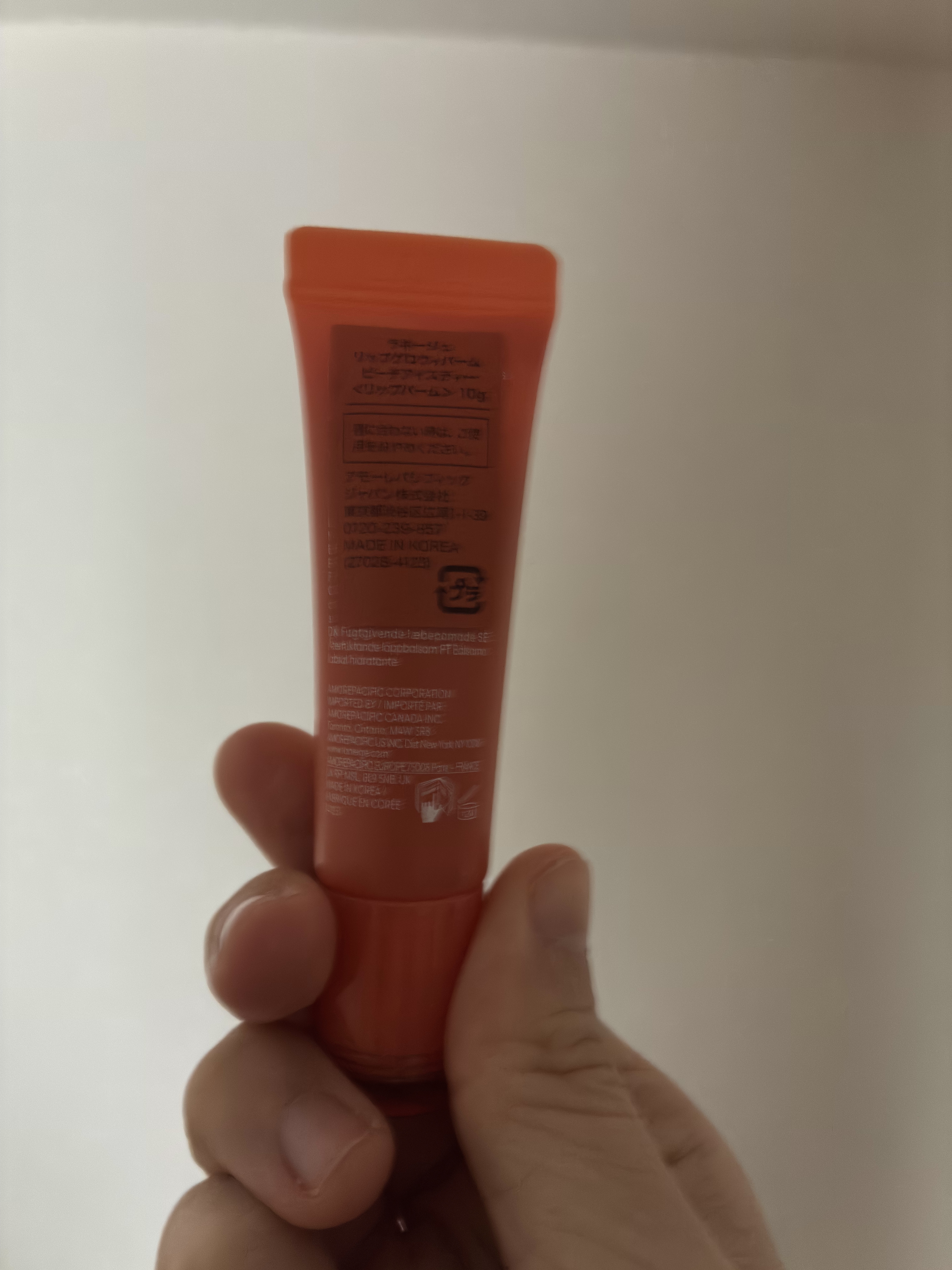 リップグロウィバーム ピーチアイスティー/LANEIGE/リップバームを使ったクチコミ（2枚目）