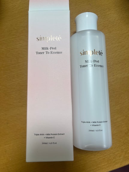 ミルクピールトナー/Simplete/拭き取り化粧水を使ったクチコミ(1枚目)