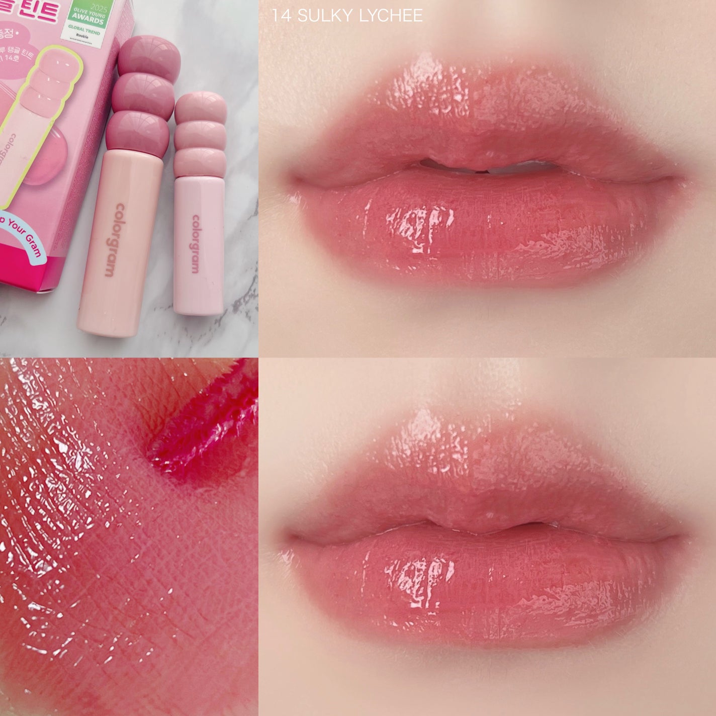 タンフルグラスティント/Colorgram/リップティントを使ったクチコミ(4枚目)