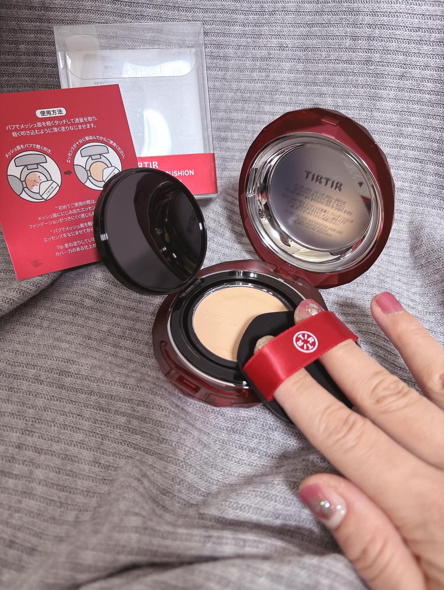 MASK FIT RUBY MESH CUSHION/TIRTIR(ティルティル)/クッションファンデーションを使ったクチコミ（3枚目）