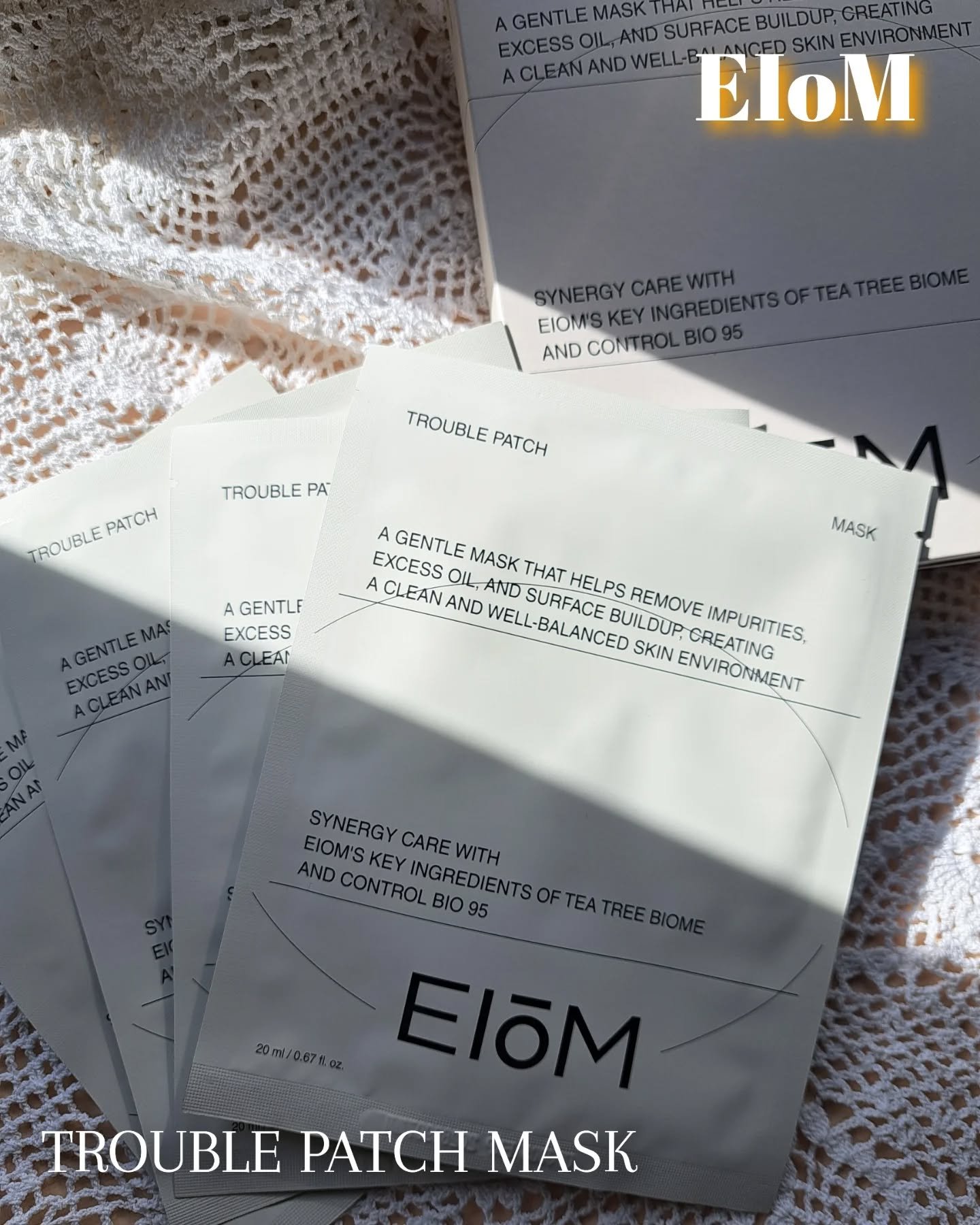 𓂃◌𓈒𓐍韓国発のブランド、EIOM（イオム）様より提供の「トラブルパッチマスク」をお試しさせていただきました！
​
なんと、部分的なニキビパッチのケアを“顔全体”に広げたような新感覚のパックなんです🤭

​🌿 実際に使ってみた感想